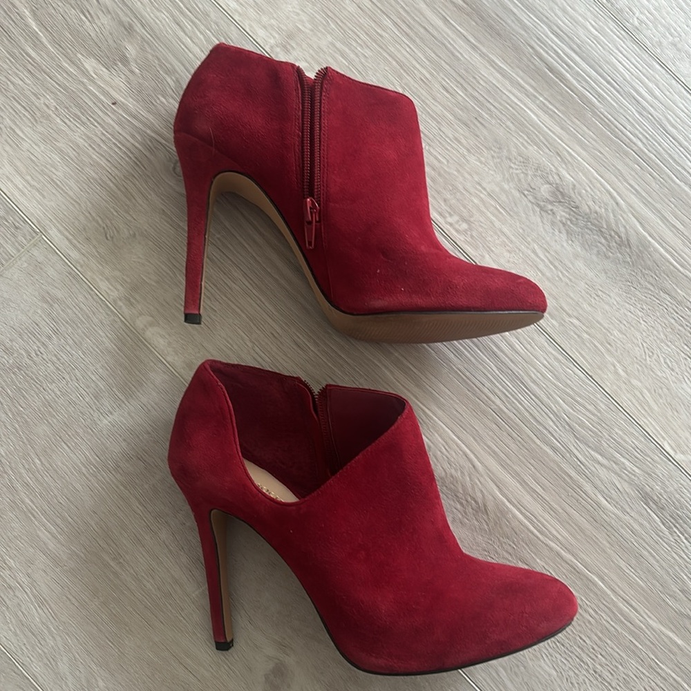 Sole Society Red Heeled Boots 8.5